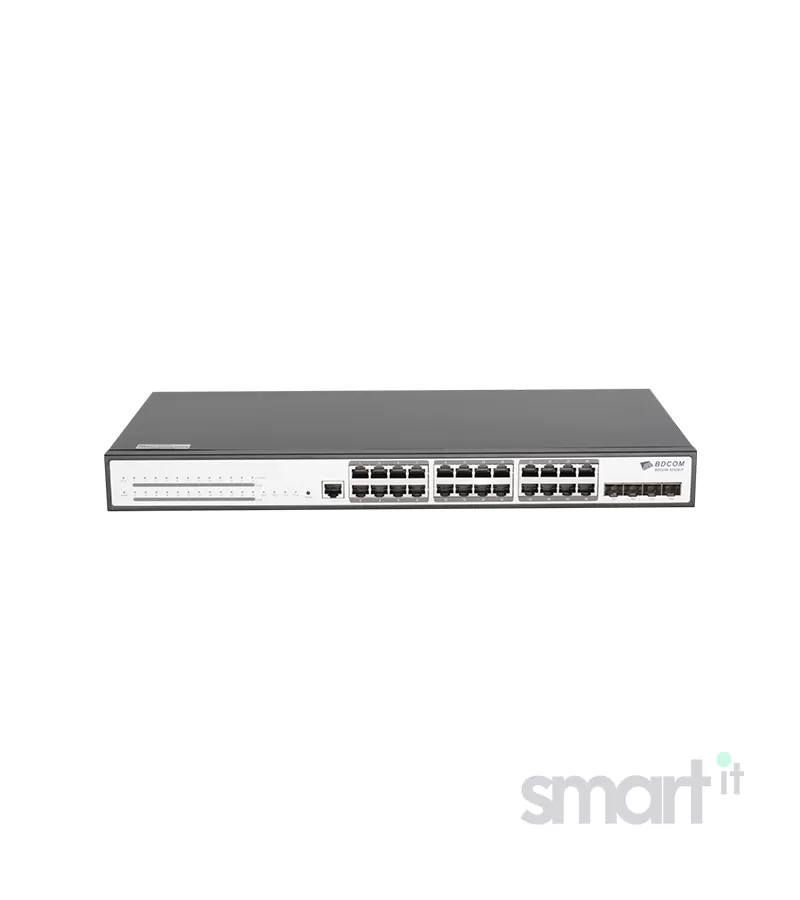 S2900-24P4X( L3-lite Stackable Managed Switch ) / S2900-24P4X, PoE Коммутатор 370W управляемый 24 порта 1G RJ45 + 4 Port 10G SFP+(BDCOM) image