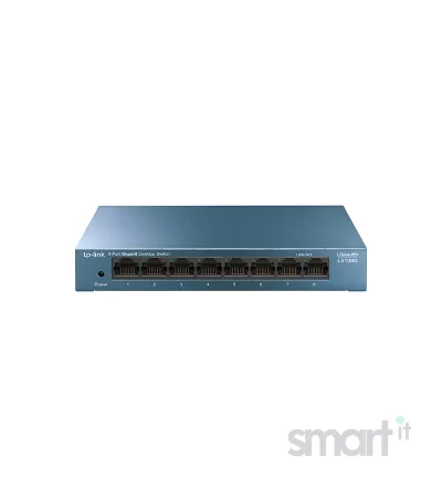 LS108G/8 ports Giga switch, 8 10/100/1000Mbps RJ-45 ports image thumbnail