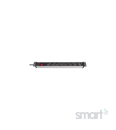 Сетевой фильтр (Удлинитель) Premium-Line Technic Alu 19; 8 розеток; кабель 2 метра; с выключателем image thumbnail